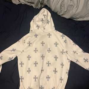 Cross hoodie/ chrome hearts type hoodie